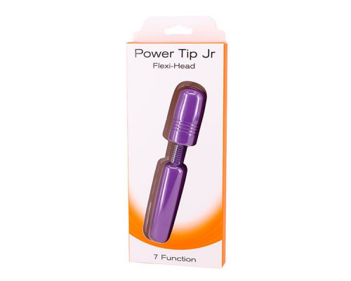 Заказать Фиолетовый мини-вибратор POWER TIP JR MASSAGE WAND