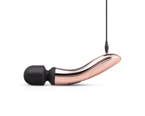 Заказать Черно-розовый вибромассажер Nouveau Curve Massager - 21 см.