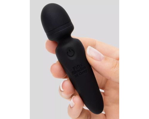 Черный мини-wand Sensation Rechargeable Mini Wand Vibrator - 10,1 см.