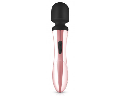 Заказать Черно-розовый вибромассажер Nouveau Curve Massager - 21 см.