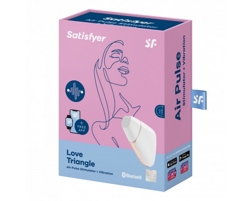 Белый вакуум-волновой вибростимулятор Satisfyer Love Triangle