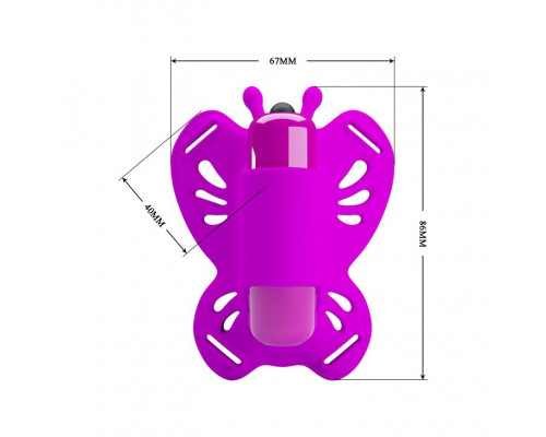 Заказать Лиловая вибробабочка на ремешках Sloane