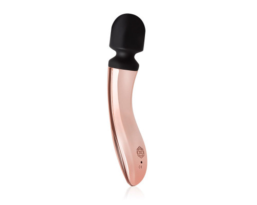 Заказать Черно-розовый вибромассажер Nouveau Curve Massager - 21 см.