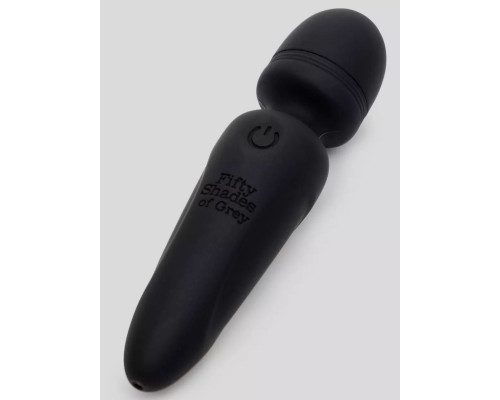 Черный мини-wand Sensation Rechargeable Mini Wand Vibrator - 10,1 см.