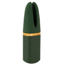 Зеленый вибратор Luxurious Split Tip Vibrator - 13,1 см.