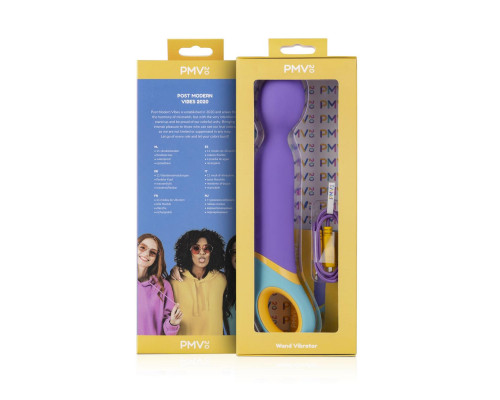 Заказать Фиолетовый вибромассажер Base Wand Vibrator - 24 см.