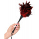 Кисточка с красно-чёрными пёрышками Frisky Feather Duster - 36 см.