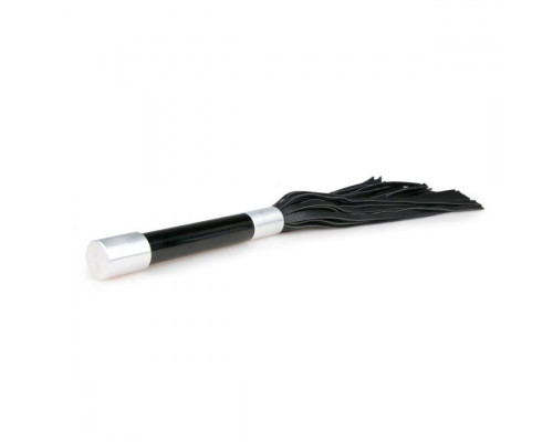 Заказать Черная плеть Easytoys Flogger With Metal Grip - 38 см.