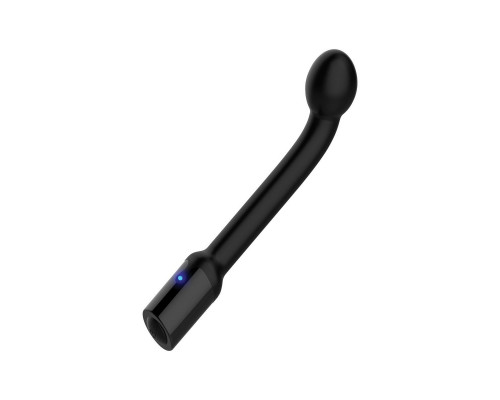 Черный вибростимулятор простаты Rechargeable Prostate Probe - 21,7 см.