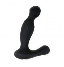 Черный вибростимулятор простаты Adam s Rotating P-spot Massager - 14,2 см.