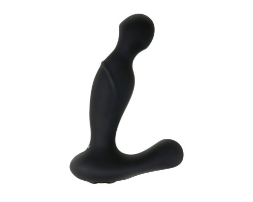 Черный вибростимулятор простаты Adam s Rotating P-spot Massager - 14,2 см.