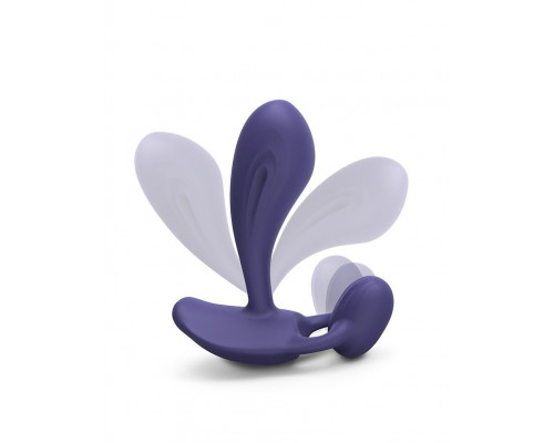 Темно-синий вибромассажер Witty P G Vibrator with Remote Control