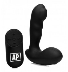 Черный стимулятор простаты Alpha-Pro 7X P-Milker Silicone Prostate Stimulator with Milking Bead