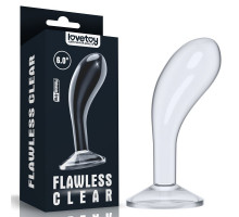 Прозрачный стимулятор простаты Flawless Clear Prostate Plug - 15 см.