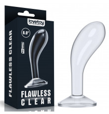 Прозрачный стимулятор простаты Flawless Clear Prostate Plug - 15 см.