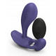 Темно-синий вибромассажер Witty P G Vibrator with Remote Control