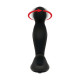 Черный вибростимулятор простаты Adam s Rotating P-spot Massager - 14,2 см.