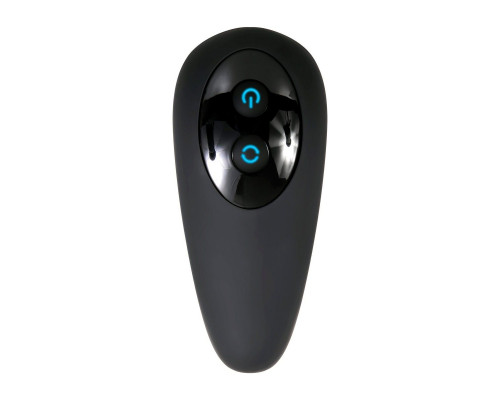 Черный вибростимулятор простаты Adam s Rotating P-spot Massager - 14,2 см.