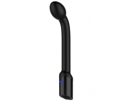 Черный вибростимулятор простаты Rechargeable Prostate Probe - 21,7 см.