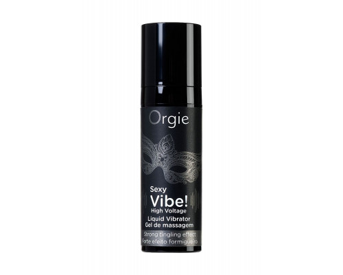 Заказать Гель для массажа ORGIE Sexy Vibe High Voltage с эффектом вибрации - 15 мл.