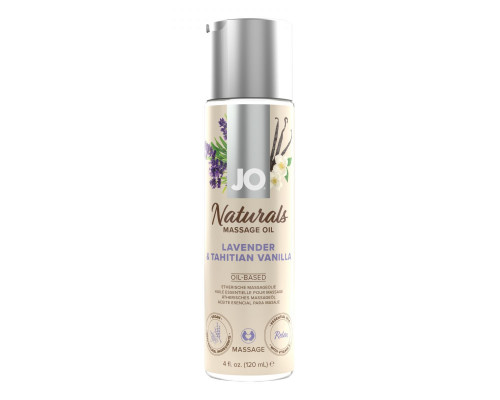 Заказать Массажное масло с ароматом лаванды и ванили JO Naturals Lavender   Vanilla - 120 мл.