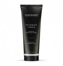 Массажный легкий крем WICKED Stripped plus Bare - 120 мл.