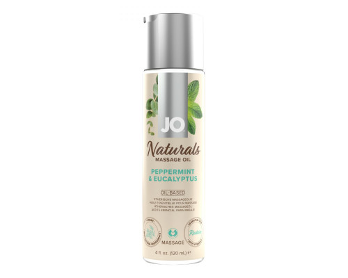 Заказать Массажное масло с ароматом перечной мяты и эвкалипта JO Naturals Peppermint   Eucalyptus - 120 мл.