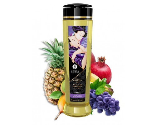 Заказать Массажное масло Libido Exotic Fruits с ароматом экзотических фруктов - 240 мл.