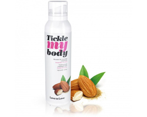 Массажная хрустящая пенка Tickle My Body Sweet Almonds с ароматом миндаля - 150 мл.