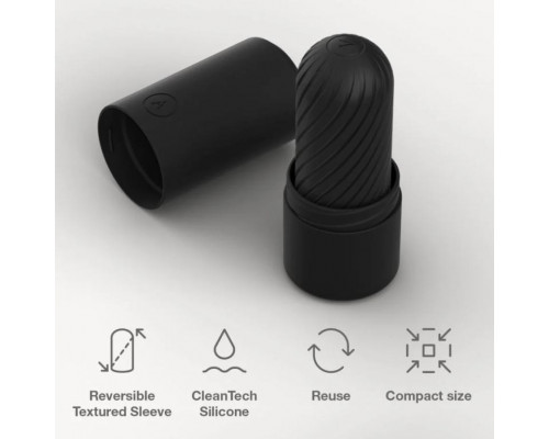 Черный двусторонний мастурбатор Arcwave Ghost Pocket Stroker