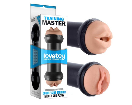 Заказать Двусторонний мастурбатор Training Master Double Side Stroker Mouth and Pussy