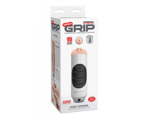 Заказать Мастурбатор-вагина Mega Grip Vibrating Stroker Pussy