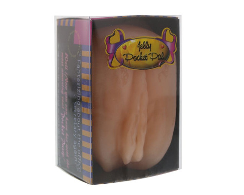 Заказать Телесный мастурбатор-вагина JELLY POCKET PAL VAGINA