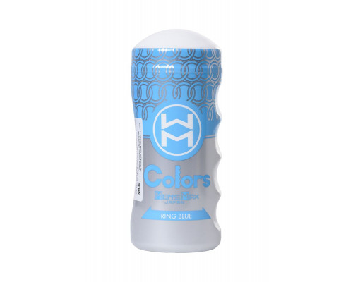 Заказать Мультирельефный мастурбатор MensMax Colors - Ring Blue