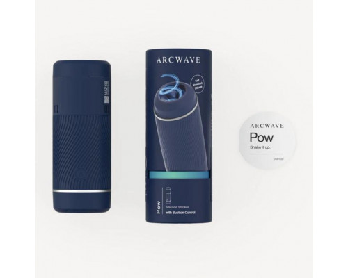 Синий мастурбатор с контролем всасывания Arcwave Pow Stroker