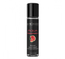 Лубрикант с ароматом арбуза Wicked Aqua Watermelon - 30 мл.