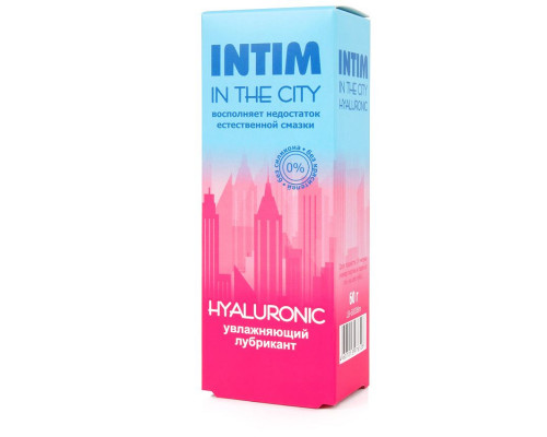 Увлажняющий лубрикант на водной основе Intim in the city Hyaluronic - 60 гр.