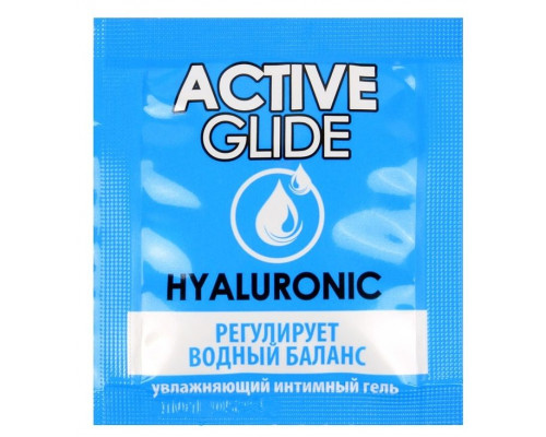 Заказать Лубрикант на водной основе Active Glide с гиалуроновой кислотой - 3 гр.