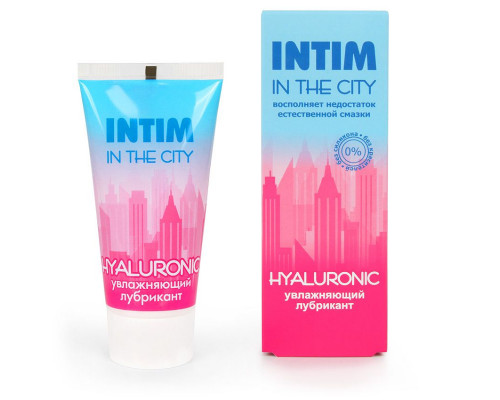 Увлажняющий лубрикант на водной основе Intim in the city Hyaluronic - 60 гр.