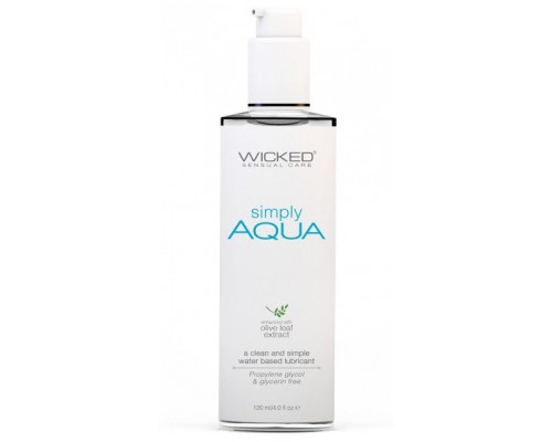 Заказать Легкий лубрикант на водной основе Wicked Simply AQUA - 120 мл.