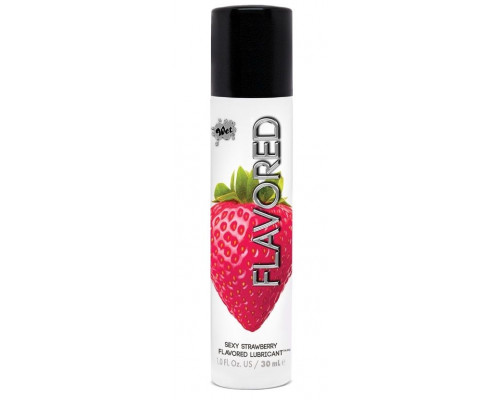 Заказать Лубрикант Wet Flavored Sexy Strawberry с ароматом клубники - 30 мл.