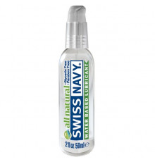 Гипоаллергенный лубрикант Swiss Navy All Natural Water Base Lubricant - 59 мл.