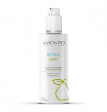 Гель-лубрикант на водной основе с ароматом груши Wicked Simply Pear - 70 мл.