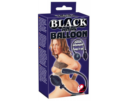 Заказать Черный анальный расширитель с грушей Simply Anal Balloon