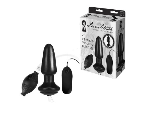 Заказать Надувная вибрирующая анальная пробка  Inflatable Vibrating Butt Plug - 10,2 см.