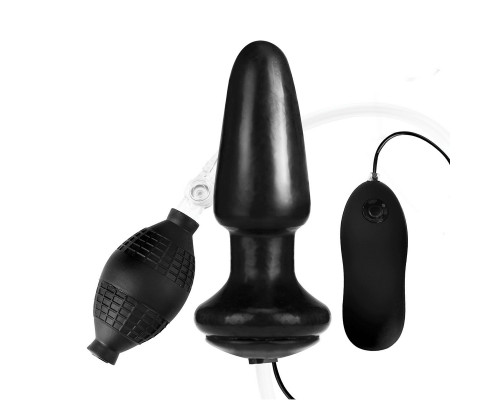 Заказать Надувная вибрирующая анальная пробка  Inflatable Vibrating Butt Plug - 10,2 см.