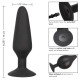 Заказать Черная расширяющаяся анальная пробка XL Silicone Inflatable Plug - 16 см.