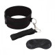 Заказать Черный ошейник с длинным поводком Collar and Leash Set