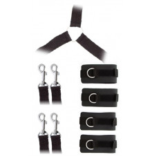 Комплект наручников и поножей LUXURIOUS BED RESTRAINT CUFF SET