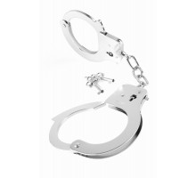 Металлические серебристые наручники Designer Metal Handcuffs